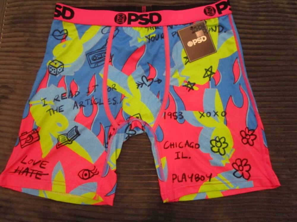 PSD Playboy Nuclear Neon Colors Men's XL Underwear Boxer Briefs